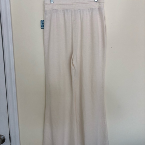 Free People Ivory Wide Leg Dream On Sweatpants / NWT - Picture 6 of 7